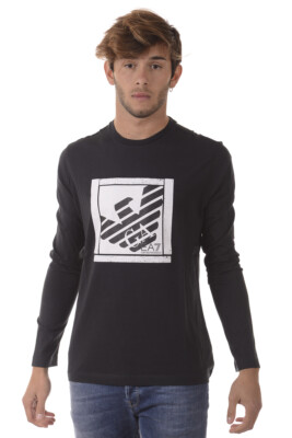 Emporio Armani EA7 T-Shirt Sweatshirt Man Blue 6YPT99PJ30Z 1578 Sz.M MAKE OFFER