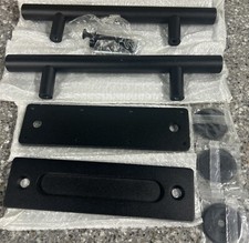 SMART STANDARD SHH-0801-BK PULL AND FLUSH BARN DOOR HANDLE SET