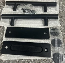 SMART STANDARD SHH-0801-BK PULL AND FLUSH BARN DOOR HANDLE SET