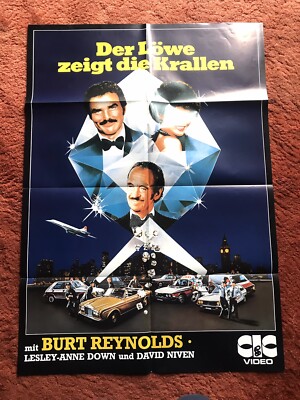 Der Löwe zeigt die Krallen Videoplakat Poster A1, Butt Reynolds, David Niven