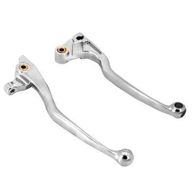 Pair Chrome Brake Clutch Hand Lever Aluminum For Yamaha Drag Star