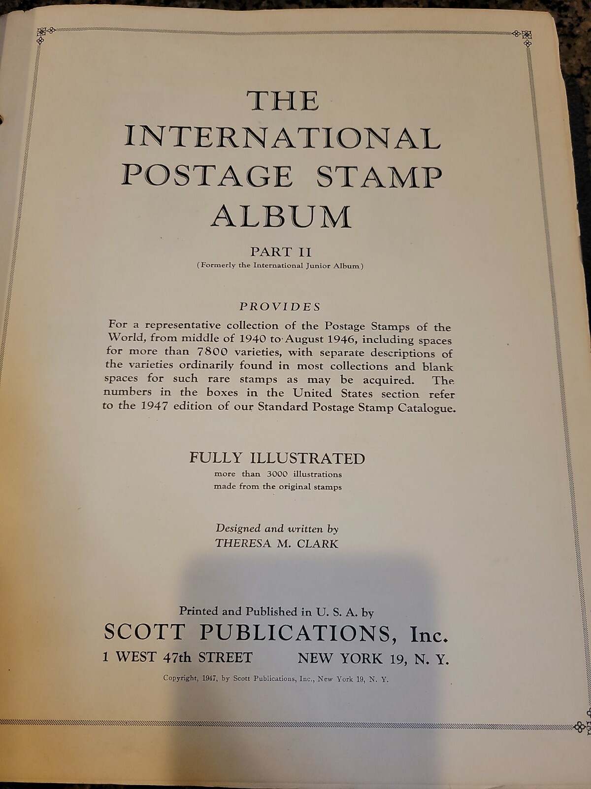 International Postage Stamp Album Scott Publications Part 2 book 100s