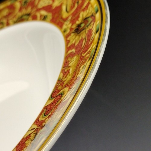 Vintage Wedgwood Persien Knochen China 8 Zoll gold umrandet Suppenschüssel '97 England A + Zustand - Bild 10 von 11