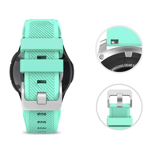 Silikon Ersatz Uhrenarmband für Samsung Gear S3 Classic/Frontier 22 mm - Bild 17 von 50