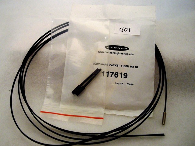 Banner 87513 Fiber Optic Sensor Reflective Diffuse Pbt43u Vl Flex