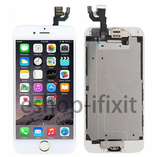 VITRE TACTILE + ECRAN LCD RETINA TOUT ASSEMBLÉ COMPLET POUR IPHONE 6 4.7" BLANC - Photo 1/4