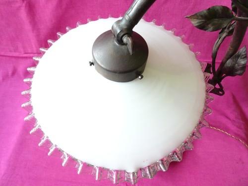 Tischlampe Metall Florentiner Art Deco - Bild 4 von 13