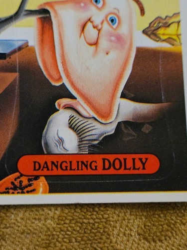 1986 Topps Garbage Pail Kids Card Dangling Dolly 196a - Picture 4 of 8