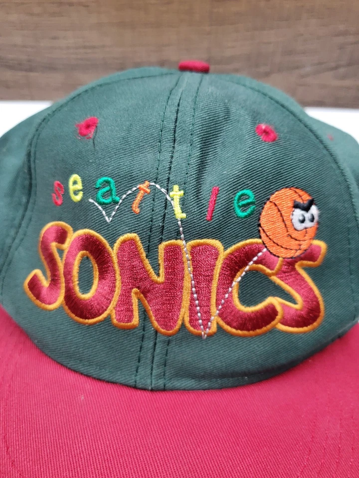 Logo 7 Seattle Sonics Juniors Sombrero Juvenil Verde Snap Back Baloncesto NBA Gorra de Pelota Foto 2 de 4