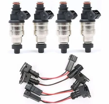 Set(4) 1000cc Fuel Injectors For Honda Acura B16 B18 B20 D16 D18 F22 H22 H22A