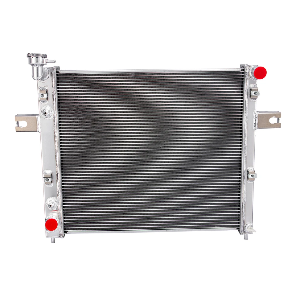 Radiador de aluminio de 3 filas para Jeep Grand Cherokee 1999-2004 2003 4,0 L L6 Foto 4 de 4