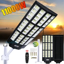 Outdoor Solar Street Light Motion Sensor Lamp Commercial Dusk To Dawn Road Lamp