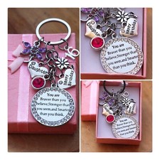 Happy Birthday Keepsake Gift keyring -13th 18th 21st 30th,40th, 50th ,60th**