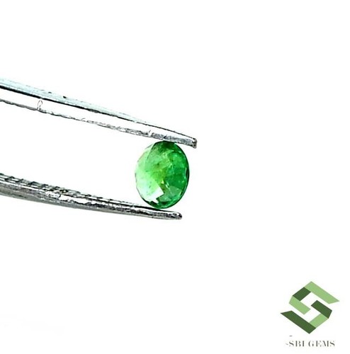 3.50 mm Certified Natural Emerald Round Cut 0.17 CTS Untreated Loose Gemstone - Picture 6 of 7