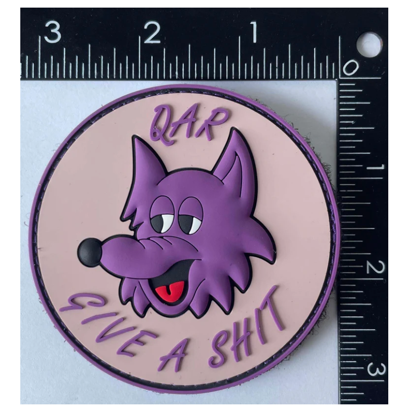 Marine Corps VMM-364 Purple Fox QAR PVC Patch Hook & Loop Backing