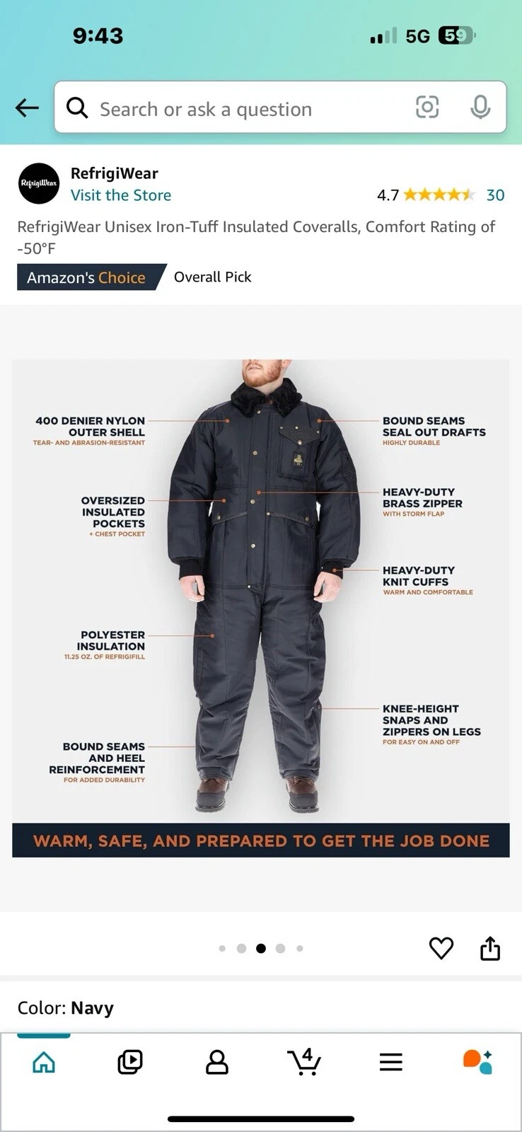 Réfrigiwear Homme Taille XL Suprême Chaleur et Confort !
