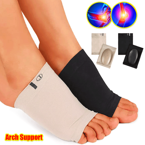 Arch Support Compression Sleeve Plantar Fasciitis Gel Pads Foot Wrap Ankle CFR