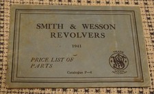 Vintage Smith Wesson Original 1941 Price List Of Revolver Parts 40 Pages
