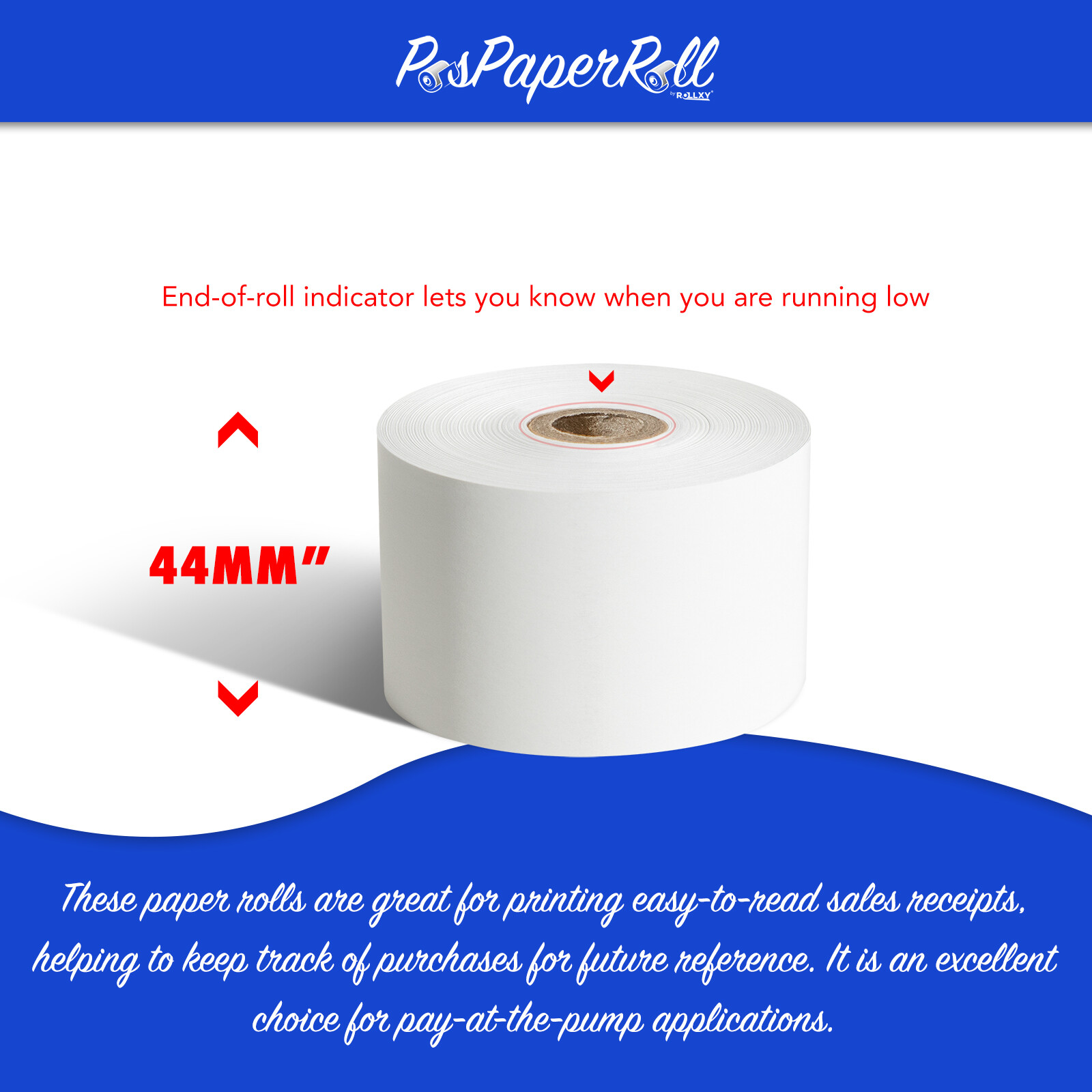 20 ROLLS SHARP ERA450T ERA410 ERA420 1.75 44mm THERMAL CASH REGISTER