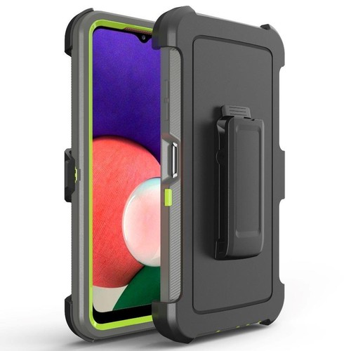 For Samsung Galaxy A22 5G Armor Case Belt Clip Fit Otterbox / Screen Protector - Afbeelding 7 van 17