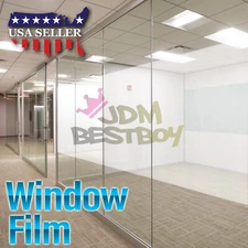 Net Style Glass Film Static Cling Office Window Patterned Decoration Privacy #38