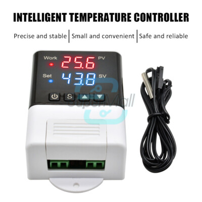 Digital Thermostat 110V-220V DTC1110 Dual LED Intelligent Temperature Controller