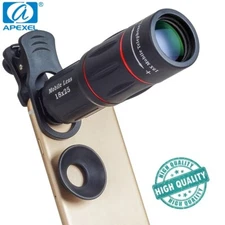 APEXEL 18X Telescope Zoom Lens Monocular Phone camera Lens With Clip for Phones