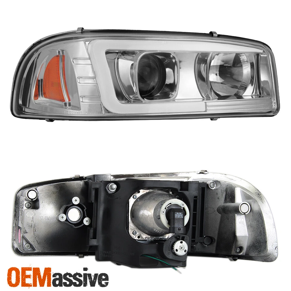 Faros proyectores LED tubo Yukon XL para 99-06 GMC Sierra 1500 2500 HD 3500 | Foto 3 de 4