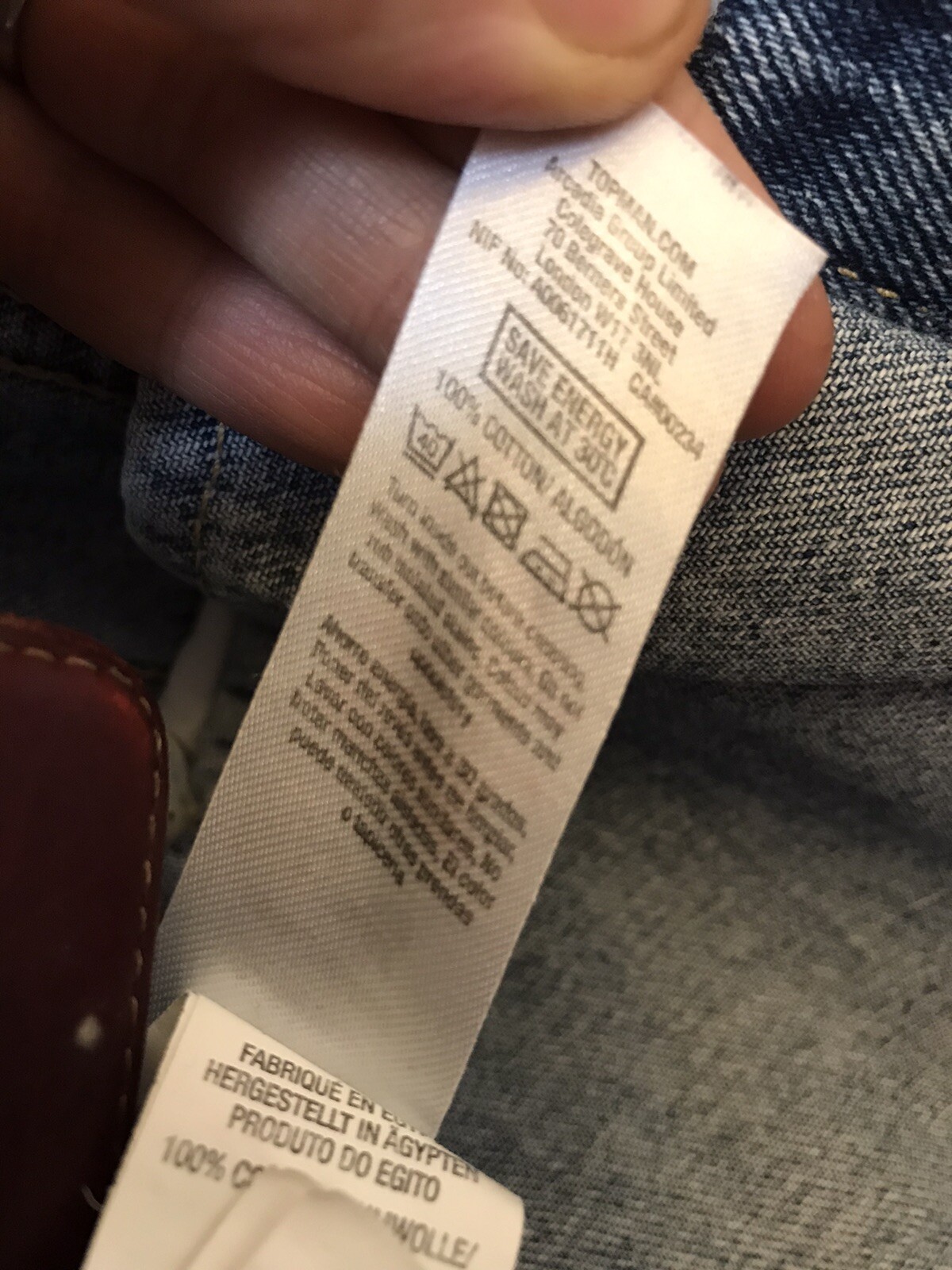 Topshop Topman Jean Jacket Men’s Medium image 5