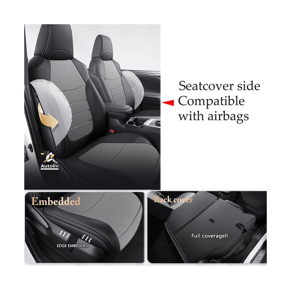 HKZ Fit Corolla Car Seat Cover Full Set for 2020 2021 2022 2023 2024
