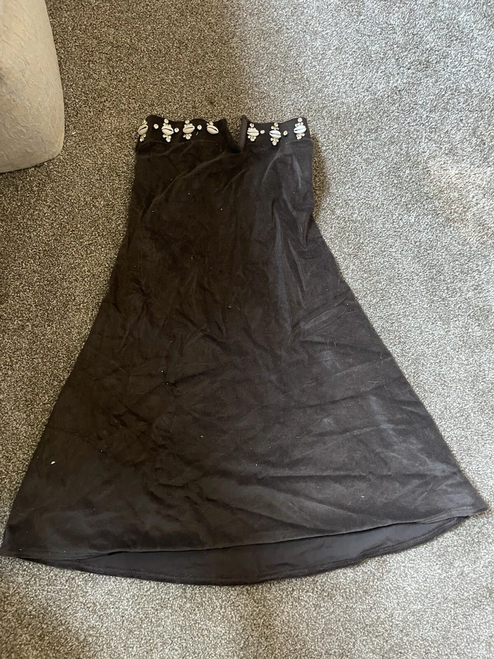 Juicy Couture Vintage Swim Cover Up Swim Dress Sea Shells Rhinestones New Brown - Image 2 of 4