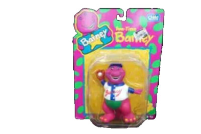 Fun-Time Barney 1993 Dinosaur Baseball Lyons Figure Vintage NOS on Card