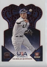 2015 Panini USA Baseball Crown Royale Red 37/50 Nick Quintana Nicholas #40 07rd