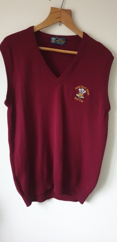 Pullover The Royal North Devon Golf Club. Mediano. Granate. Lana de cordero. M. - Imagen 1 de 16