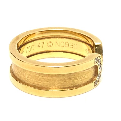 CARTIER K18 Yellow Gold 2C Diamond Ring K18 Yellow Gold Gold - Picture 3 of 10