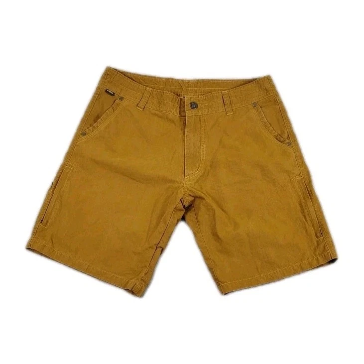 Kuhl Ramblr Vintage Patina Dye Cargo Hiking Outdoors Shorts Mens 32x10 Brown