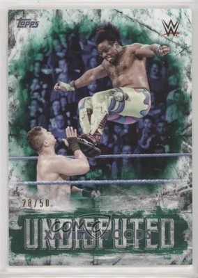 2018 Topps WWE Undisputed Green 28/50 Xavier Woods #45 0s3