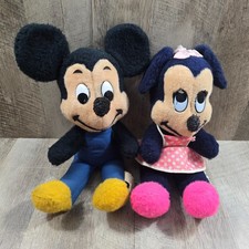 Vintage Mickey  Minnie Mouse plush dolls Walt Disney California Stuffed Toys