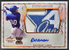 2020 Leaf Trinity Bayron Lora Patch Auto Spectrum Bronze HoloFoil #PA-BL1 MEM BS