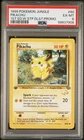 1999 Pokemon Jungle Pikachu 1st Edition W Wizard Stamp Promo #60/64 PSA 6