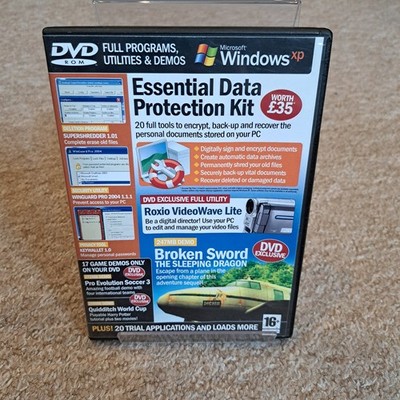 Microsoft Windows XP Essential Data Protection Kit DVD-ROM Software Utilities