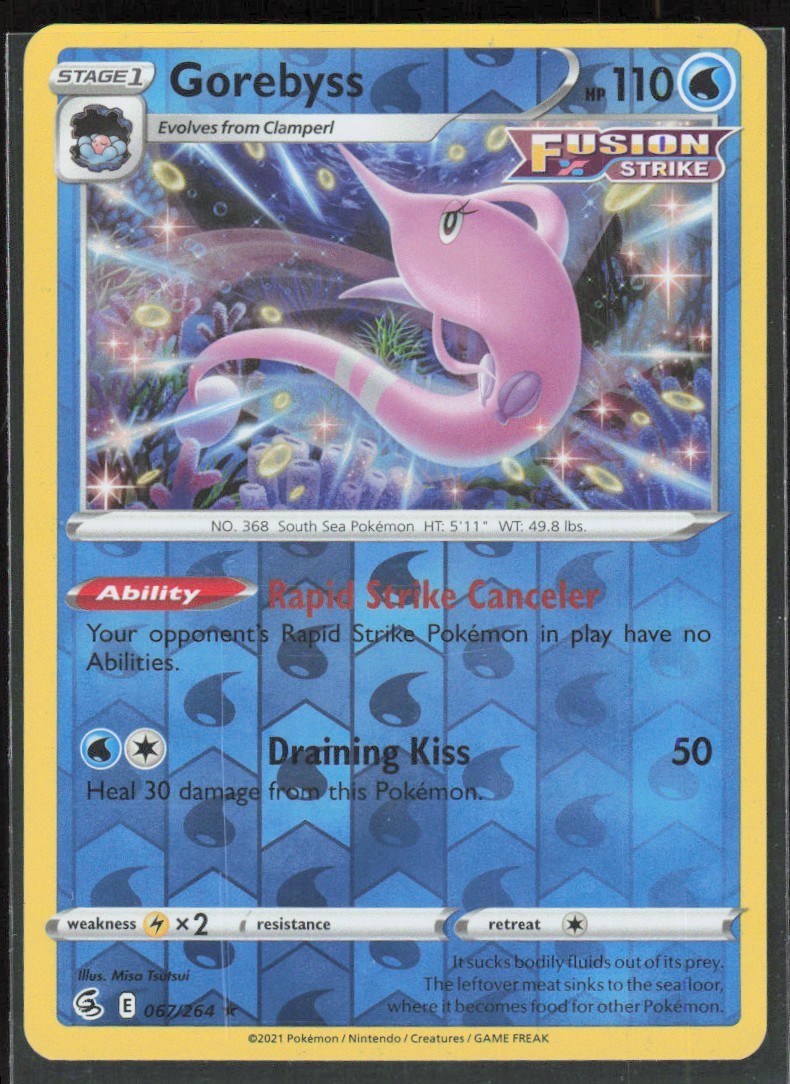 2021 Sword & Shield - Fusion Strike Gorebyss Stage 1/Rare #67