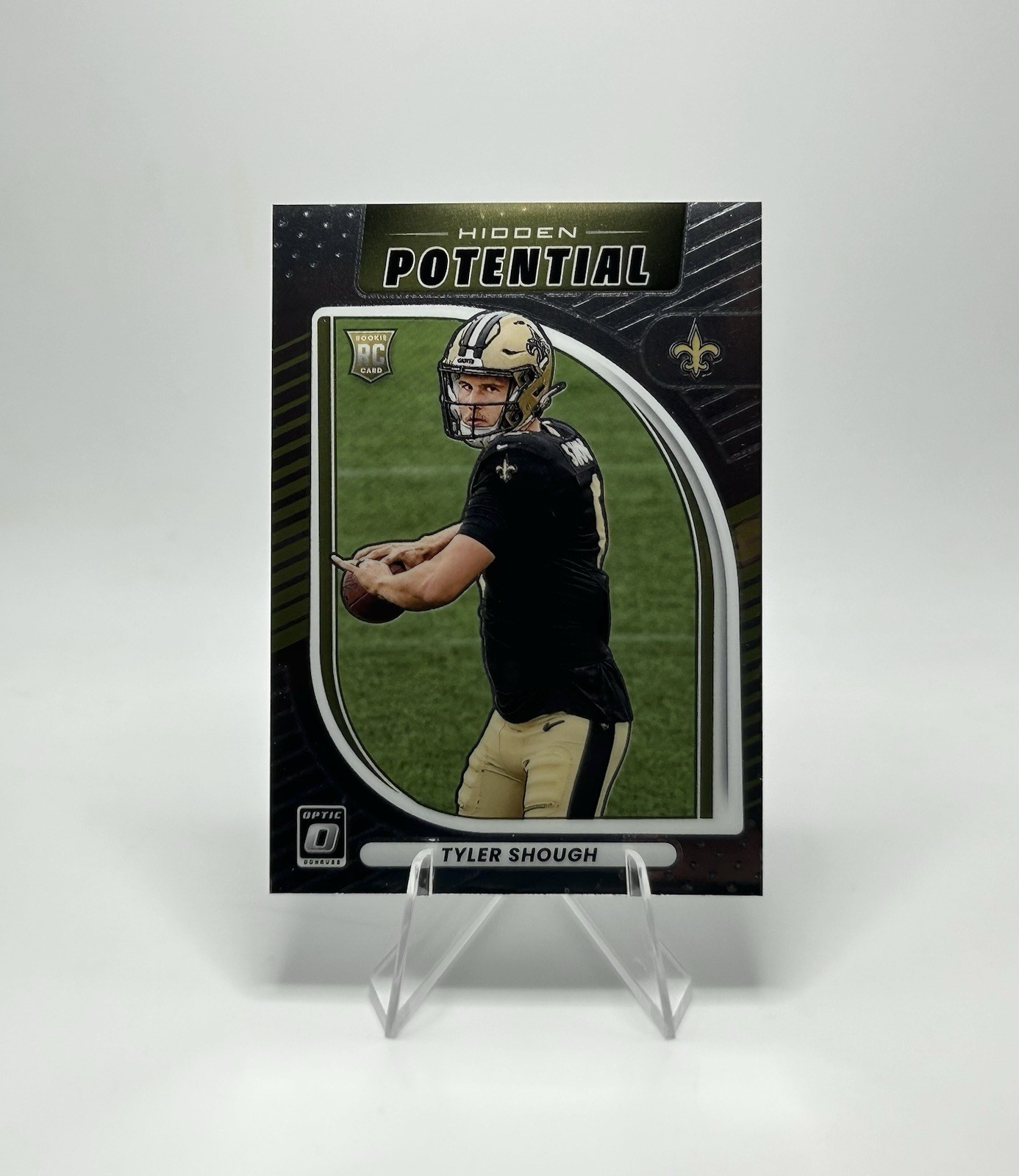 2025 Panini Donruss Optic - Tyler Shough Hidden Potential #12 Saints Rookie RC