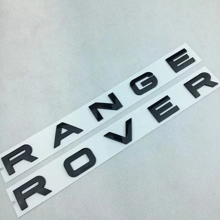 Range Rover Emblem Aufkleber Heckklappe Schwarz glanz 31,6 x 700mm - Bild 3 von 3