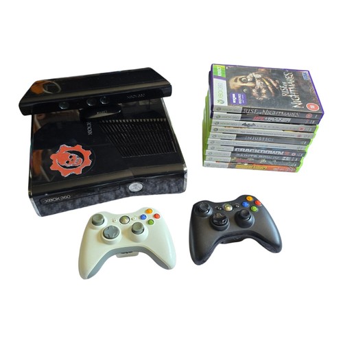 Microsoft Xbox 360 S Bundle 250GB, 2 Controller, Kinect + 10 Spiele