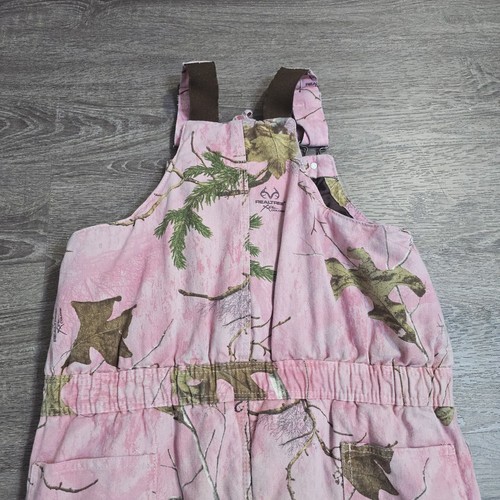 Berner Latzhose Jugend Large 14-16 rosa Realtree Xtra isoliert gesteppt gefüttert - Bild 13 von 17