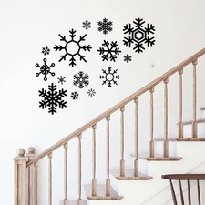 Large Snowflake Wall Decor Stickers Merry Christmas Room Decoration Christmas...