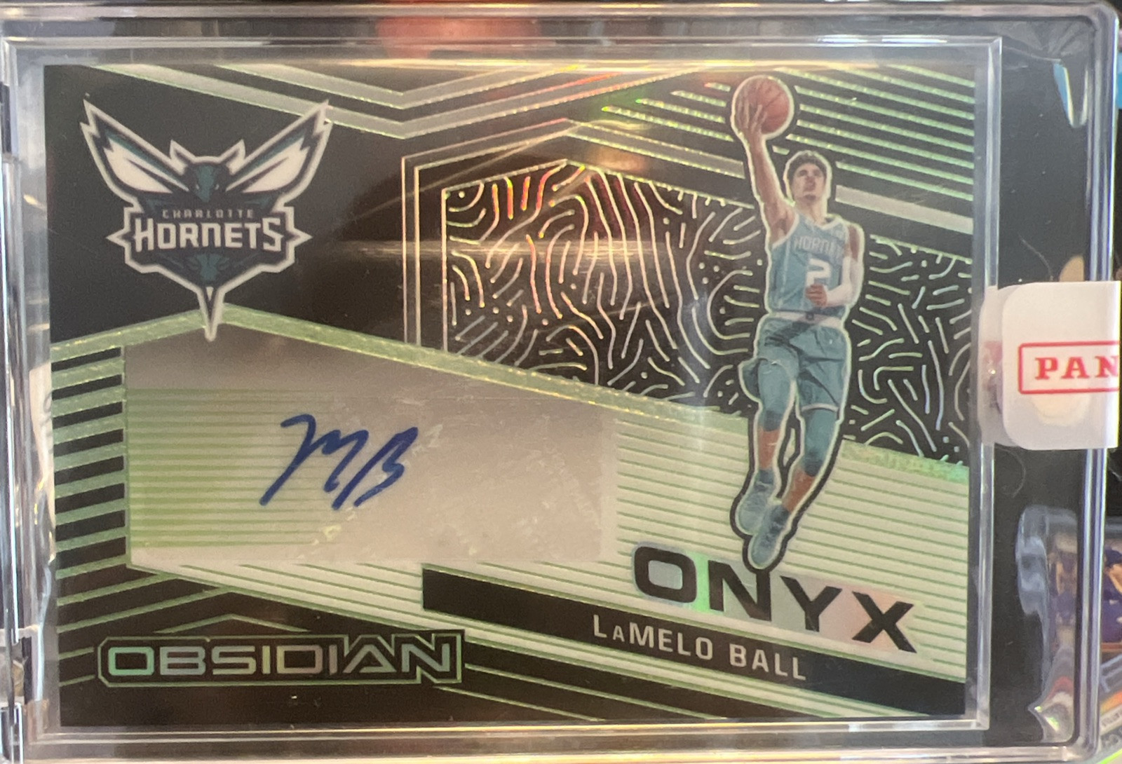 2020-21 Panini Obsidian Onyx E.E. Green LaMelo Ball Hornets RC Rookie AUTO /15