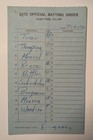 1972 Minnesota Twins game-used lineup cards (3) -- Carew, Killebrew, Kaat — photo 4