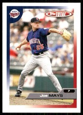 Joe Mays 2005 Topps Total #407 Twins MLB READ FREE SHIPPING AutographDen